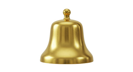 Isolated Golden School Bell
