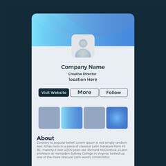 Personal brand LinkedIn banner mockup with smooth flowing color background