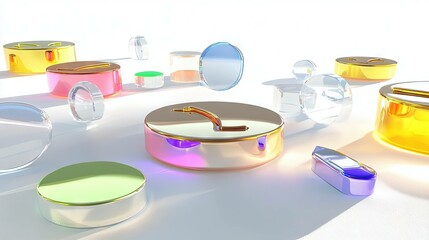 Abstract colorful shapes background image