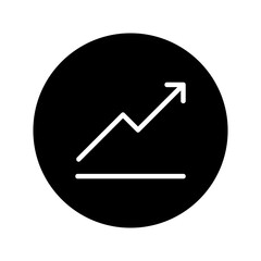 Chart icon vector. schedule  and analysis illustration sign. diagram symbol or logo.