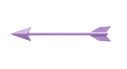 Isolated Purple Arrow