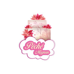 Cake feminine touch design template