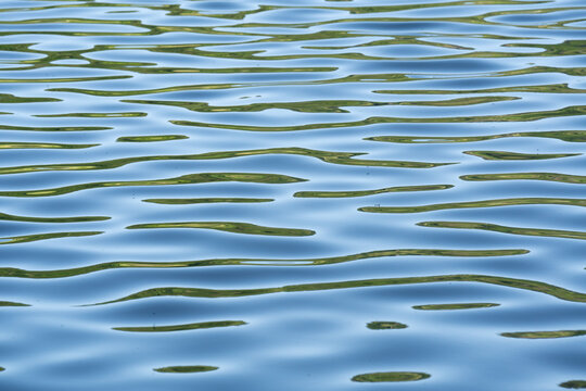 Blue water surface