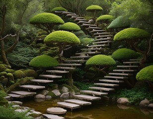 Tranquil Garden Steps