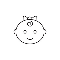 Baby care editable stroke outline icon