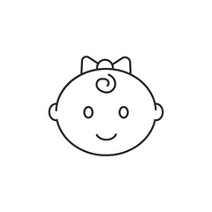 Obraz premium Baby care editable stroke outline icon