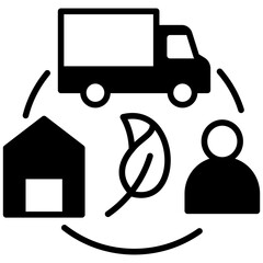 Obraz premium Sustainable Supply icon