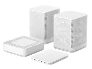 Mesh wi-fi system png wireless router png home network png internet system png white background image