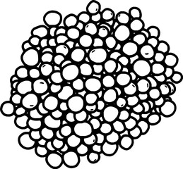 A Pile Of Round Yellow Soybean Seeds Illustration