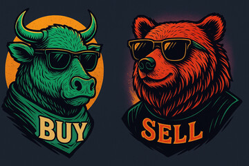 BULL vs BEAR forex, trading, wall stree