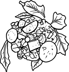 Vibrant Yellow Vegetable Medley with Fresh Herbs