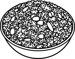 A Bowl of Delicious Vegetable Rice Ready To Eat