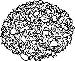 Delicious Fried Rice Dish with Vegetables and Herbs