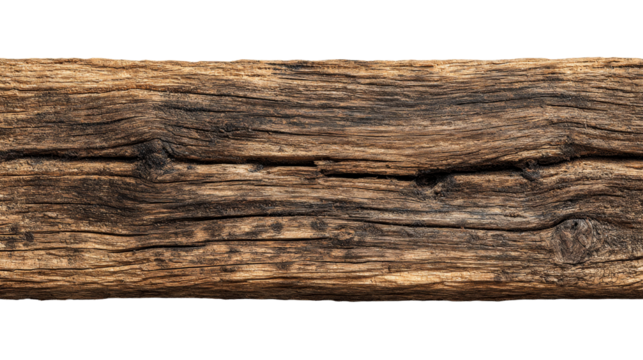 Wooden log displayed with rich textures and natural colors