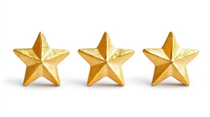 Obraz premium Three Golden Stars