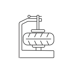 car service icon pack. vector thin line turbo engine, vehicle inspection, technical support, alloy wheel, oil, tools, car icons suitable for apps and websites ui designs.