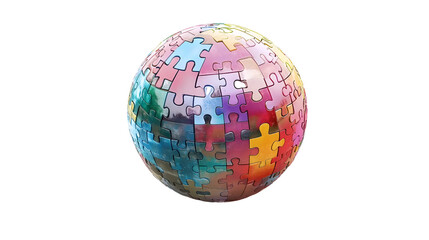 globe on white background