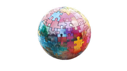 globe on white background