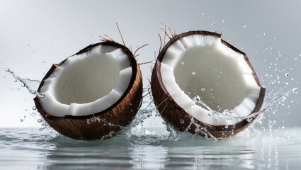 Coconut milk overflow from a split nut