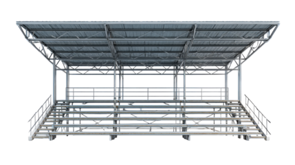 Grandstand structure for outdoor events and sports activities