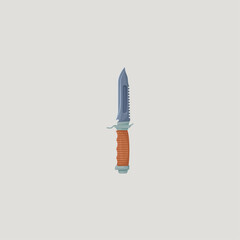 Army knife icon logo flat vector design