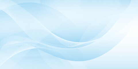 Abstract light blue wave background with curved lines modern design. vector illustration © Dayat