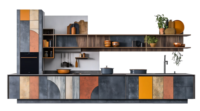 interior of modern kitchen