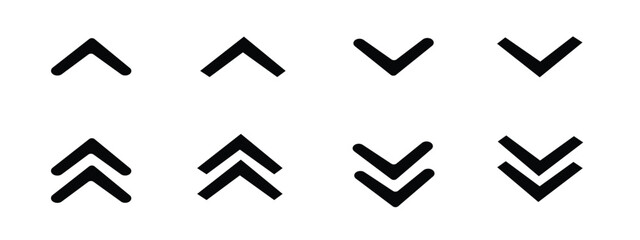 Swipe up arrow icon.Up direction arrow. Swipe Up Icon Set Isolated on Background. Swipe Up Set Stories Button Vector Design.