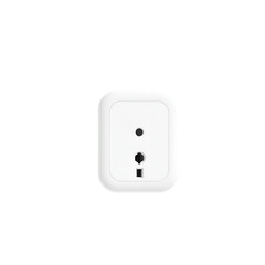 Smart home plug isolated on white background