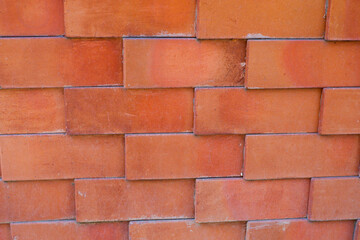 Obraz premium Modern Red brick wall texture background, Old brown brick wall texture background,brick wall texture for interior or exterior design backdrop,copy space..