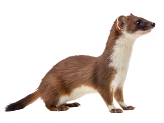 Stoat animal PNG, stoat PNG, short-tailed weasel PNG, carnivorous mammal PNG, transparent background image