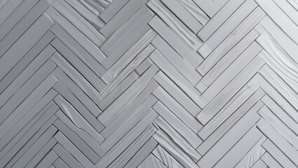 Rustic white wood parquet with fishbone herringbone design