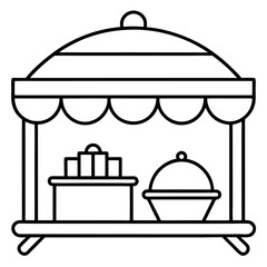Tented Buffet  vector