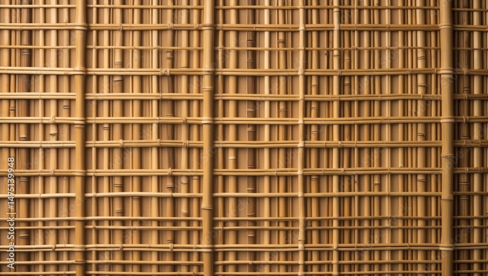 Poster retro wicker and straw pattern as a background for craft and art projects