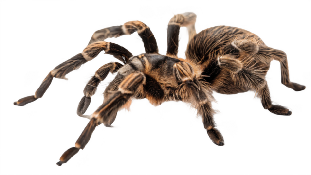 Tarantula animal PNG, tarantula spider PNG, large spider PNG, hairy arachnid PNG, transparent background image