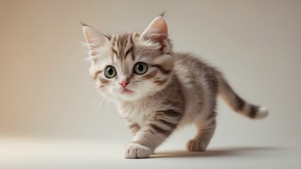 Adorable Playful Kitten with Whiskers