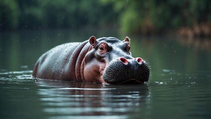 Fototapeta premium African Hippopotamus Facts and Information