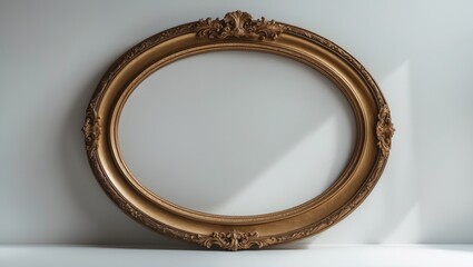 Obraz premium Single oval frame illustration