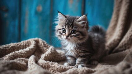 Sweet fluffy kitten