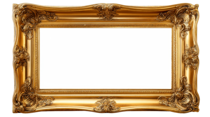 Elegant ornate gold frame suitable for classic artworks and decor