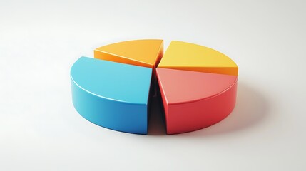 Obraz premium Colorful pie chart graphic