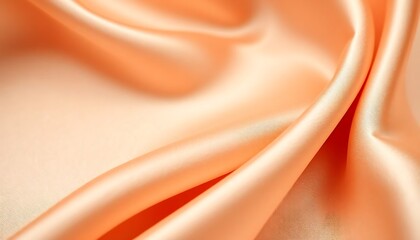 close up of a peach colored fabric