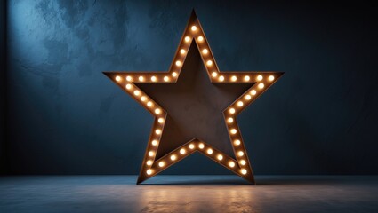 Fototapeta premium Star at photo shoot location