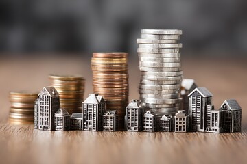 Investment portfolio with mixed assets showing risk reward balance approach  
