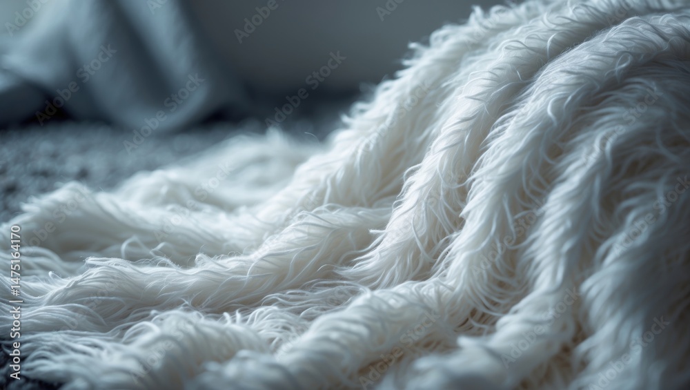 Poster zoomed-in image of gray carpet. textile surface waves.