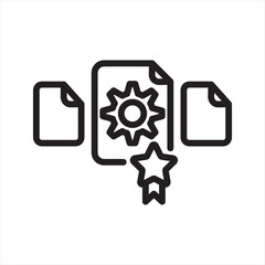 Feature Selection simple line icon