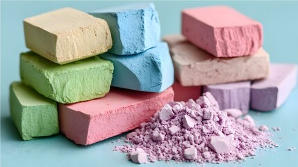 dust texture with scattered pigments and subtle grain