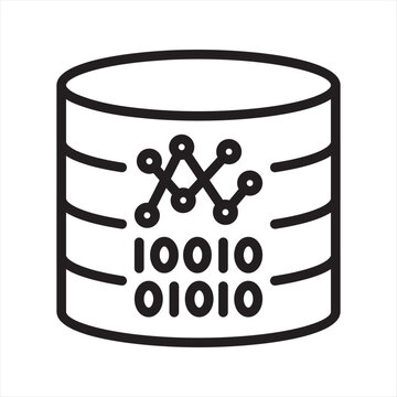 Embedding Model simple line icon