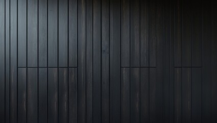 Black textured shiplap panel with grain details for interior decor