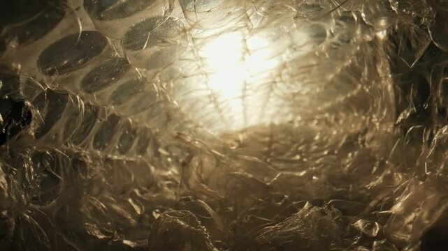 Close Up of Bubble Wrap Texture for Packaging Solutions